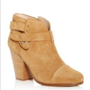 Rag & Bone Harrow Suede Tan Brown Ankle Boot/Bootie Size 38.5 US 8.5 Boho